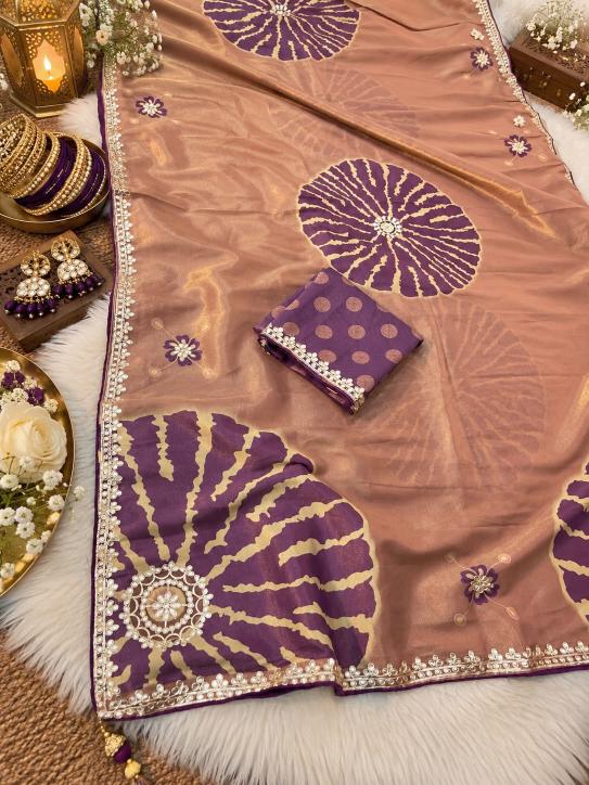 Vinayak gota patti work saree wholesalers in india for clothes